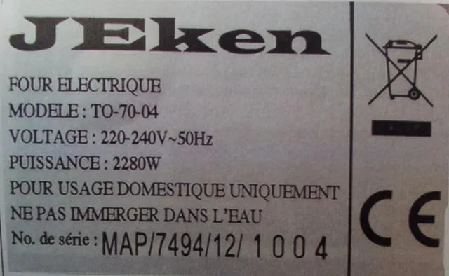 Forno elettrico «Four Electrique» — foto 1 dell'alert A11/0049/13