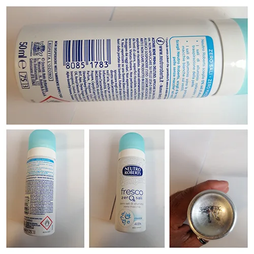 Spruzzo di deodorante «FRESCO ZERO SALI» (Neutro Roberts)