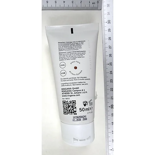 Protezione solare «fresh baby sunscreen high SPF 50» — foto 2 dell'alert SR/00726/26