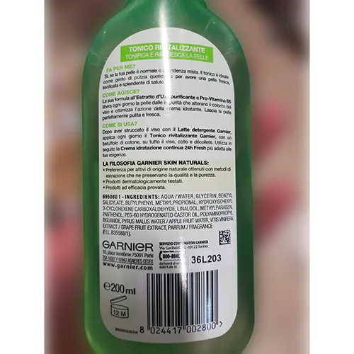Toner per il viso «Fresh» — foto 2 dell'alert A12/01233/24