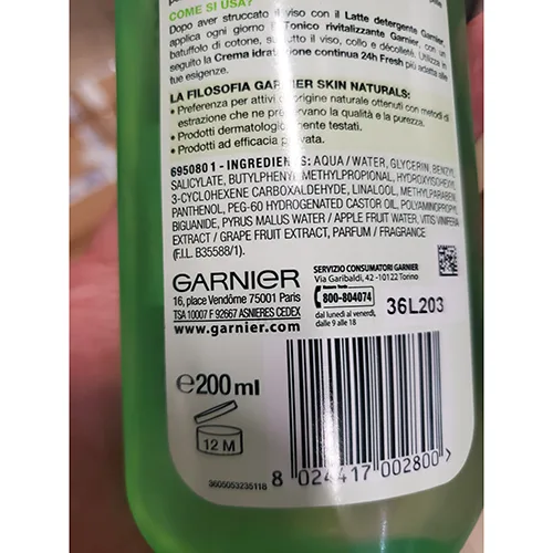 Toner per il viso «Fresh» — foto 3 dell'alert A12/01233/24