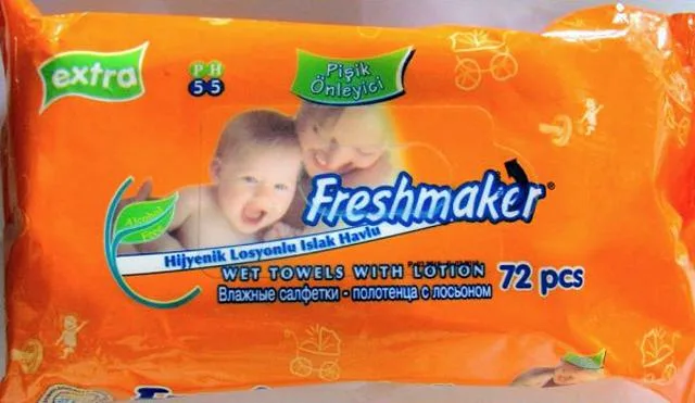 Salviette per bambini «Freshmaker Baby Wet Wipes, Wet Towels With Lotion, extra» — foto 5 dell'alert A12/0122/13