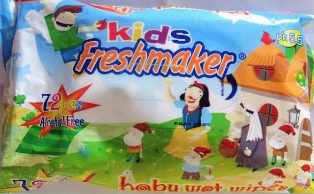 Salviette per bambini & #13; & #13; «Freshmaker kids, baby wet wipes, with lotion» — foto 2 dell'alert A12/0121/13