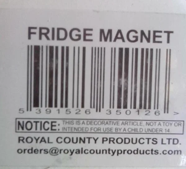 Magnete del frigorifero «Fridge Magnet» — foto 1 dell'alert A12/0115/16