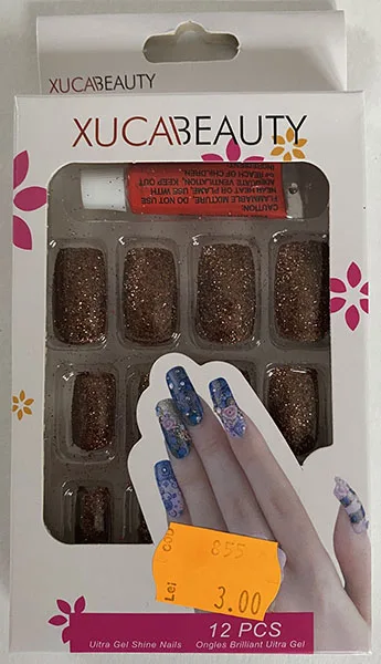 Unghie false «Fringed iris nail» (Xucai Beauty)