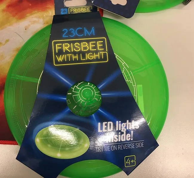 Frisbee di plastica con LED «Frisbee with light» (ZD TRADING)