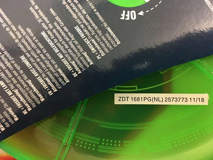 Frisbee di plastica con LED «Frisbee with light» — foto 2 dell'alert A11/00100/20