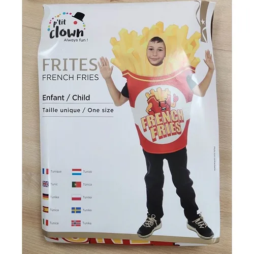 Costume di fantasia «FRITES» (P'tit Clown)