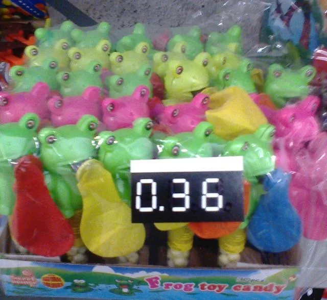 Giocattolo di plastica con dolci «Frog Toy Candy» — foto 2 dell'alert A12/1576/13