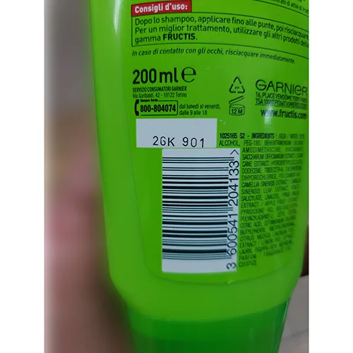 Balsamo per capelli «Fructis Capelli lunghi» — foto 2 dell'alert A12/01808/24