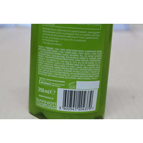 Shampoo «Fructis capelli secchi» — foto 3 dell'alert A12/02459/24