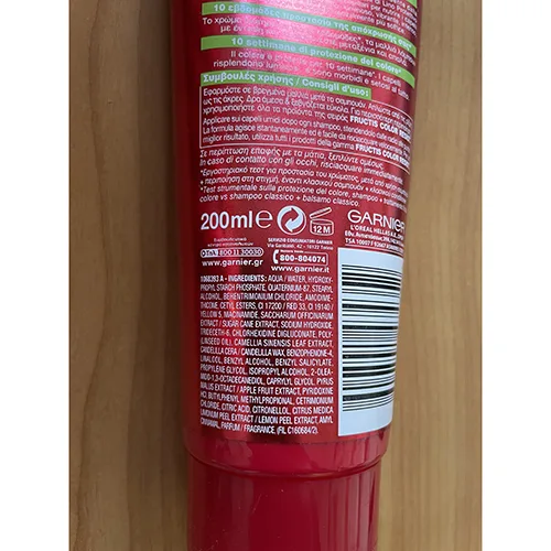 Crema per capelli «Fructis color resist» — foto 3 dell'alert SR/02114/25