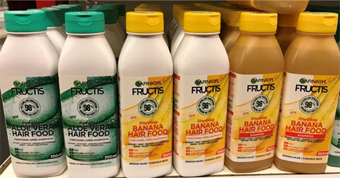Shampoo e balsamo «Fructis Hair Food» (Garnier)