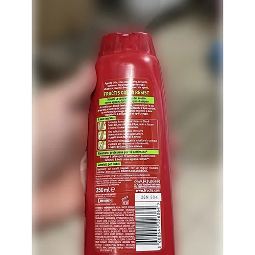 Shampoo «FRUCTIS SHAMPOO FORTIFICANTE COLOR RESIST» — foto 2 dell'alert A12/01241/24