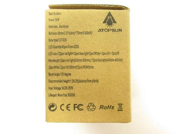 Lampada a LED «Full Band Grow Light» — foto 3 dell'alert A12/0132/18