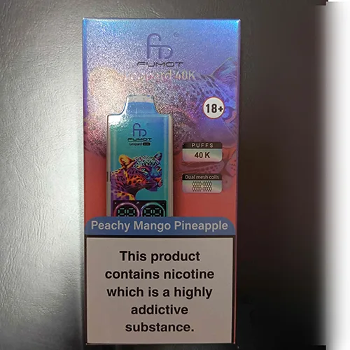 Sigaretta elettronica monouso «FUMOT Leopard 40K - Peachy Mango Pineapple» (FUMOT®)