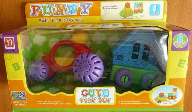 Giocattolo pull-along «Funny - Pull Line Play Set» — foto 2 dell'alert A12/1703/14