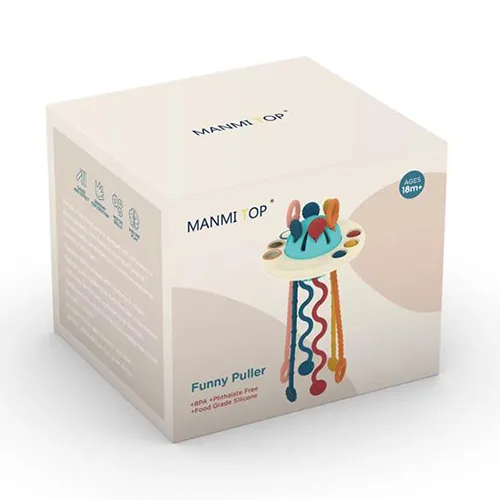 Giocattolo con tirare le corde «Funny Puller - Montesori Sensory Toy» (MANMI TOP)