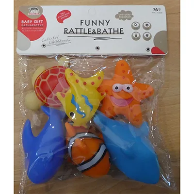 Set di giocattoli da bagno in plastica «FUNNY RATTLE &amp; BATHE» — foto 2 dell'alert A12/01526/24