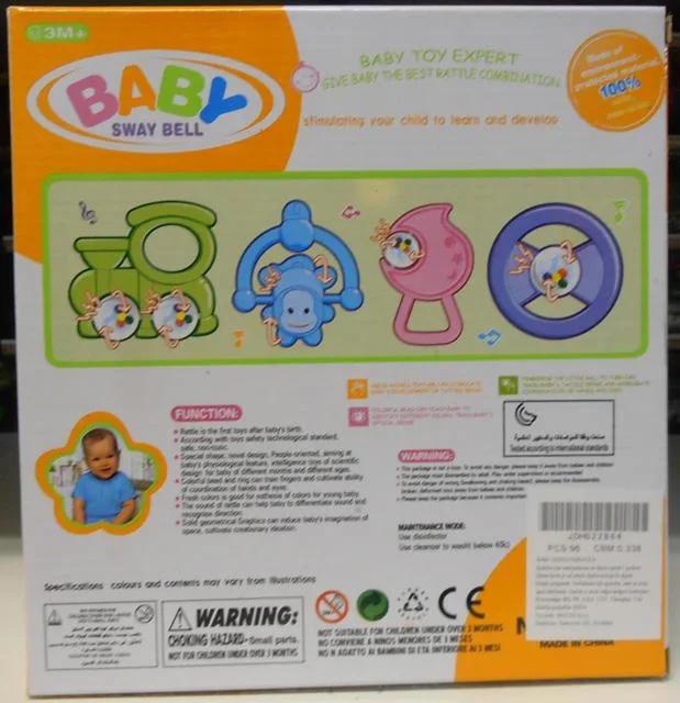 Set di sonaglio «Funny toys» (Baby Sway Bell)
