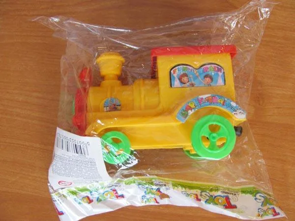 Tirare lungo giocattolo «Funny Train / Happy Train / Cute Train» (Toys Toys)