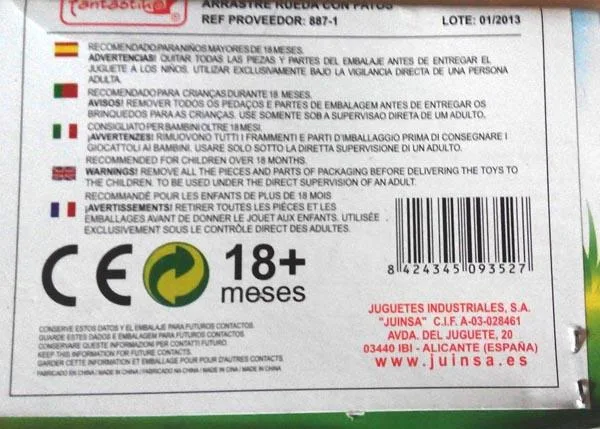 Spingere lungo il giocattolo «Funny Wheel» — foto 2 dell'alert A12/0162/16