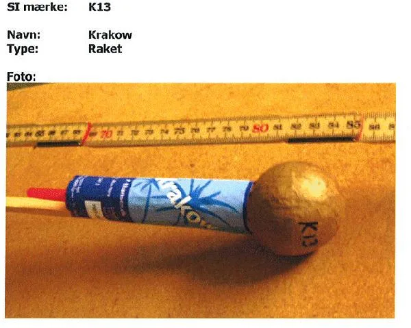Fuochi d'artificio – marchio Kakow SI K13 e Phoenix SI brand K15 — foto 2 dell'alert 0422/09