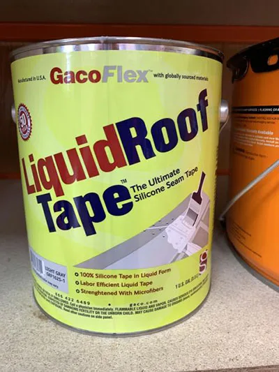 Rivestimento architettonico e prodotto impermeabilizzante «Gacoflex liquid roof tape» (Gaco)