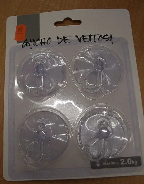 Ganci di plastica «GANCHO DE VENTOSA»