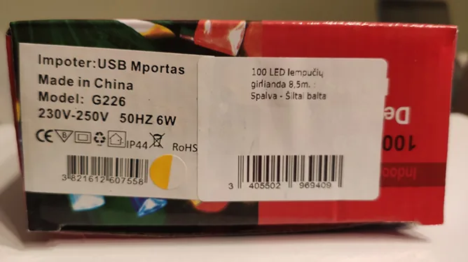 Catena di illuminazione «Garland 100 LED bulbs» — foto 1 dell'alert A12/00567/22