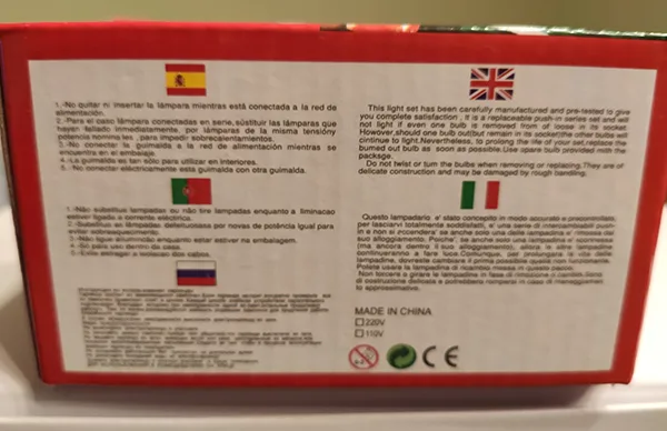 Catena di illuminazione «Garland 100 LED bulbs» — foto 2 dell'alert A12/00567/22