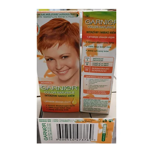 Tintura per capelli «Garnier colore naturale» — foto 1 dell'alert A12/00550/24