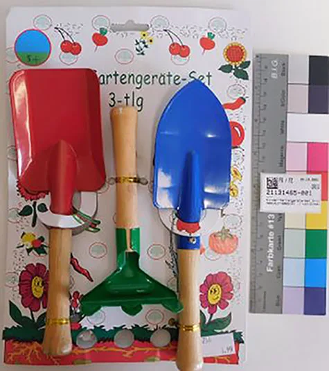 Set di giardinaggio per bambini «Gartengeräte-Set 3-tlg.» (Kig)