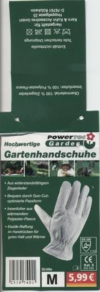 Guanti da giardinaggio «Gartenhandschuhe (Gardening Gloves)» — foto 2 dell'alert A12/0444/15