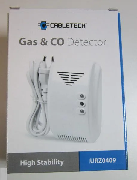 Rilevatore di monossido di carbonio e gas «Gas &amp; CO detector» (Cabletech)