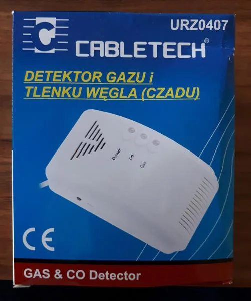 Rilevatore di monossido di carbonio e gas «Gas &amp; CO detector» (Cabletech)