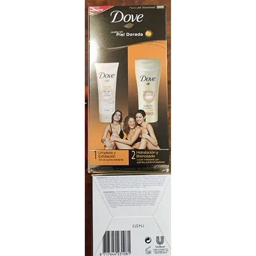 Gel doccia e set di lozioni per il corpo «Gel Doccia e Lozione idratante» (Dove)