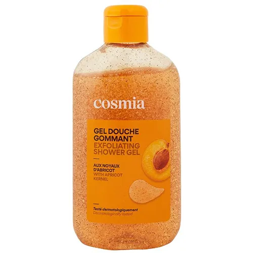 Gel doccia «Gel douche gommant aux noyaux d'abricot» (COSMIA)