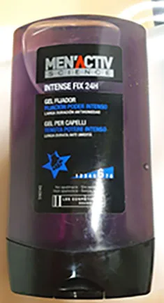 Gel di fissaggio per capelli «Gel fijador INTENSE FIX 24H- MEN'ACTIV SCIENCE» — foto 1 dell'alert A12/01782/22