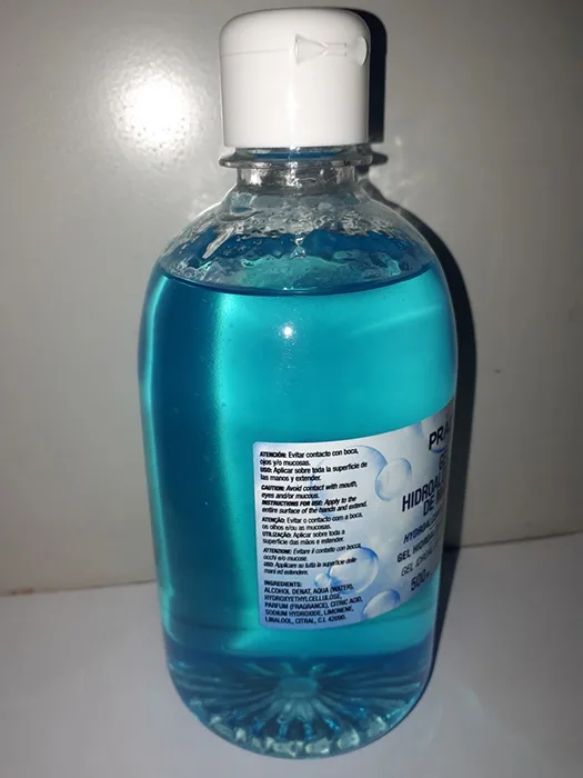 Disinfettante per le mani «Gel hidroalcoholico de manos» — foto 2 dell'alert A12/01604/20