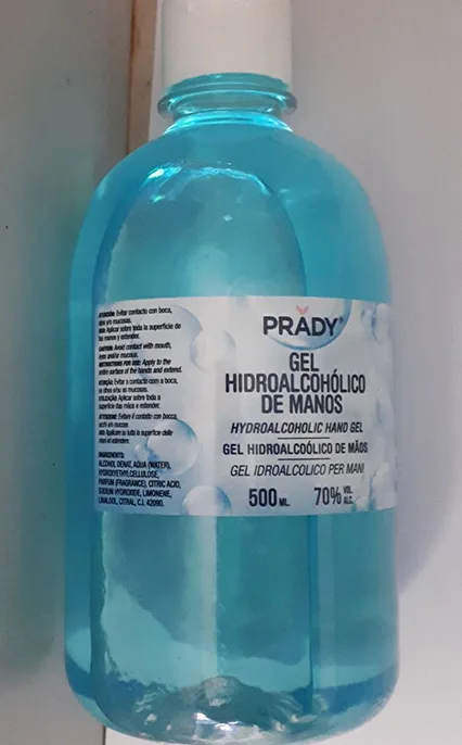 Disinfettante per le mani «Gel hidroalcoholico de manos» — foto 3 dell'alert A12/01604/20