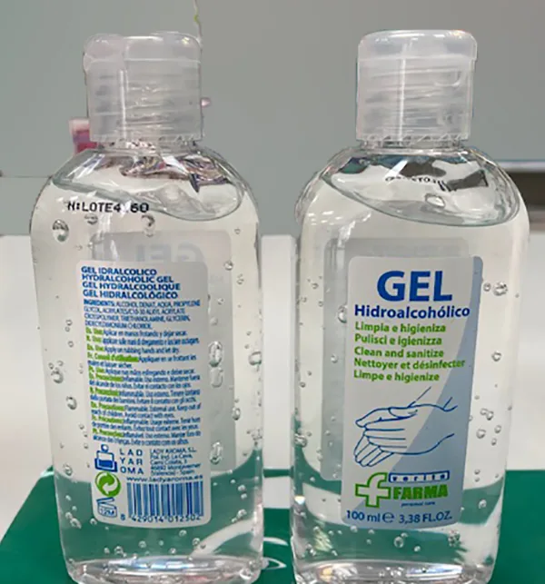 Disinfettante per le mani «Gel hidroalcoholico» — foto 1 dell'alert A12/01606/20