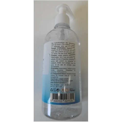 Disinfettante per le mani «GEL HYDROALCOOLIQUE» — foto 2 dell'alert A12/00427/24