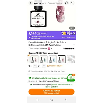 Set smalto per unghie «GEL POLISH» — foto 2 dell'alert A12/02550/24