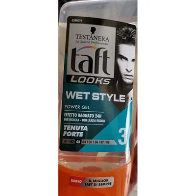 Gel per capelli «Gel taft looks wet style tenuta forte 3» — foto 4 dell'alert A12/02299/24