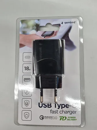Caricabatterie USB «Gembird USB Type-C fast Charger» — foto 1 dell'alert A12/00920/23