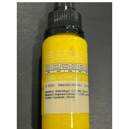 Inchiostro per tatuaggi «GEN-Z LEMON YELLOW» — foto 3 dell'alert SR/00565/26