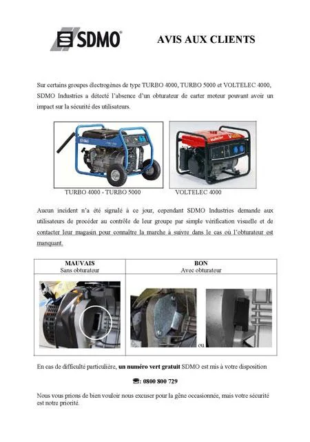 Generatore di backup — foto 1 dell'alert 1161/09