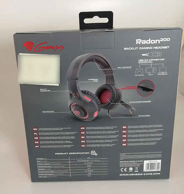 Cuffie da gioco «Genesis Radon 200» (Genesis)