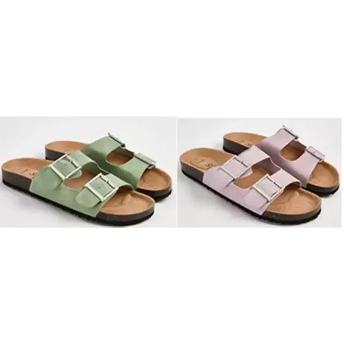 Scarpe «George Ladies Double Buckle Flatbed Sandal» (George)